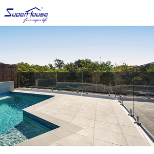 Balustrade <span class=keywords><strong>de</strong></span> balcon en <span class=keywords><strong>verre</strong></span> sans cadre écologique en aluminium <span class=keywords><strong>de</strong></span> qualité supérieure Superhouse, garde-corps <span class=keywords><strong>de</strong></span> <span class=keywords><strong>piscine</strong></span> pour maisons - Product Image 1