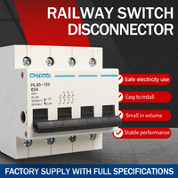 Interrupteur sectionneur LONGTAI HL30-125 4P 63A 400V AC certifié CE, montage sur rail DIN, capacité de coupure 4,5 kA, protection IP20, stock OEM