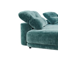 Gran oferta, conjunto de sofá de tela Roma, muebles de sala de estar, sofá moderno sin hueso, sofá verde futón, sofá suave de terciopelo