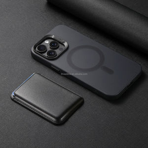 Custodia per iPhone 16 Pro 1513 14 12 Mini in Pelle PU con Porta Carte Magnetico Personalizzabile, Stile Mini Libro, Copertura Completa - Product Image 1