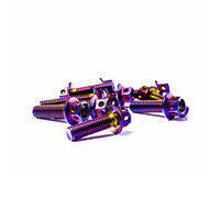 Boulon à vis en titane coloré pour moto M3 M4 M5 M6 M8 d'usine OEM