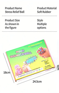 Pelota Antiestrés de Malla con Forma de Uva Colorida, Juguete Blandito para Aliviar el Estrés, Divertido Juguete de Ventilación para Adultos y Niños - Product Image 4