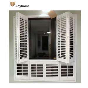 Volets <span class=keywords><strong>de</strong></span> plantation <span class=keywords><strong>en</strong></span> <span class=keywords><strong>bois</strong></span> PVC sur mesure prix d'usine <span class=keywords><strong>volet</strong></span> <span class=keywords><strong>de</strong></span> fenêtre intérieur étanche ouverture verticale Chine directe - Product Image 2