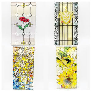 منتجات زجاجية مخصصة بطباعة UV للمكتب أو النوافذ، طباعة بيضاوية الشكل على الزجاج بجودة عالية، ورقة طباعة DTF بتأثير الزجاج المعشق - Product Image 4