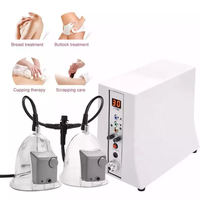Appareil portable de massage et d'agrandissement des seins et des fesses par aspiration sous vide et vibration, avec pompes et ventouses