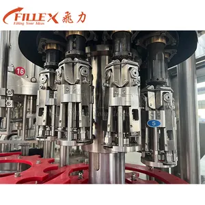 18000bph Soda Beer Cola Glass Bottle Rinsing Filling Crown Capping Machine