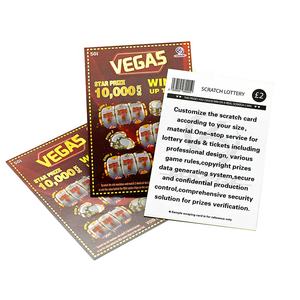 プロのスクラッチカード印刷カスタマイズされたビジネススクラッチカード宝くじチケットウィンカード - Product Image 3