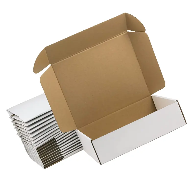 Factory Price 12*9*3 Inches Small White Corrugated Cardboard Box for Mailing Shipping Paper Mailer Box