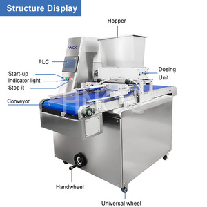 Il biscotto della pasta della pressa automatica a tre colori di piccola dimensione elettrica della forma del biscotto del soffio fa la macchina - Product Image 2