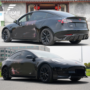 Kit aérodynamique Performance pour Tesla Model 3 2019-2024 : Lame avant, Lame arrière, Jupes latérales, Spoiler, Aile, Rideau d'air - Product Image 3