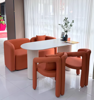 Modernes Cremefarbenes Nordisches Hotel-Salon Leder-Empfangssofa Günstiges Hochzeits-Schönheits-Velours Technologie-Stoff für Verhandlungen