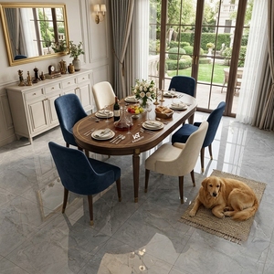 <span class=keywords><strong>Azulejos</strong></span> de Porcelana Cerámica con Vetas de Mármol Pulido y Esmaltado de 80x80cm, <span class=keywords><strong>para</strong></span> Pisos de Casas y Salas de Estar - Product Image 6