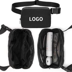 Bolso Bandolera Impermeable Personalizado Color Negro Regalos Promocionales Mochila de Pecho para Mujer - Product Image 3