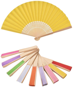 DIY bambu el sanatları renkli ahşap el Fan çin hayranları el düğün parti ve ev dekorasyon için katlanmış Fan - Product Image 6