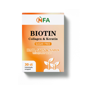 Poudre de biotine ODM OEM en marque privée pour des cheveux, une peau et des ongles sains, améliore l'élasticité et l'hydratation de la peau, contient du collagène - Product Image 1