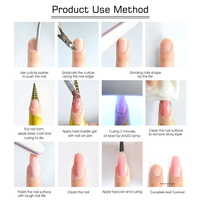 HEMA TPO gratuit non toxique LED durci bricolage Nail Art sculptant 3D Gel gelée épaisse crème dure constructeur Extensions d'ongles Extra longues