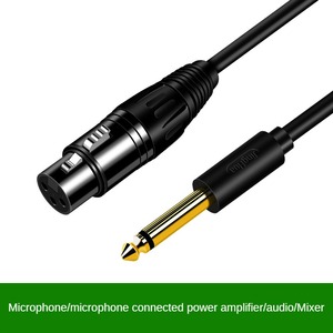 Chất Lượng Cao 6.35 Mm Để Xlr Nữ Cân Bằng <span class=keywords><strong>Stereo</strong></span> Loa Guitar Microphone Chuyển Đổi <span class=keywords><strong>Adapter</strong></span> - Product Image 5