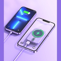 HXB 5000mAh 10000mAh Batería Externa Magnética Inalámbrica Ultrafina Mini, Carga Rápida PD de 10W, Material ABS, Enchufe Global, Cargador Portátil