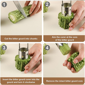 Nuevo Removedor de Núcleos Universal para Frutas y Verduras, Herramienta Multifuncional de Acero Inoxidable para Eliminar Semillas de Pimientos - Product Image 4