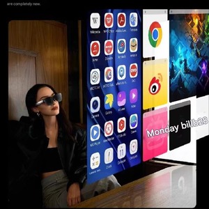 Wireless <strong>AR</strong> VR Glasses 120Hz HD Portable Screen Handheld Dock 4K Display for Business Gaming Mobile Cinema - Product Image 3