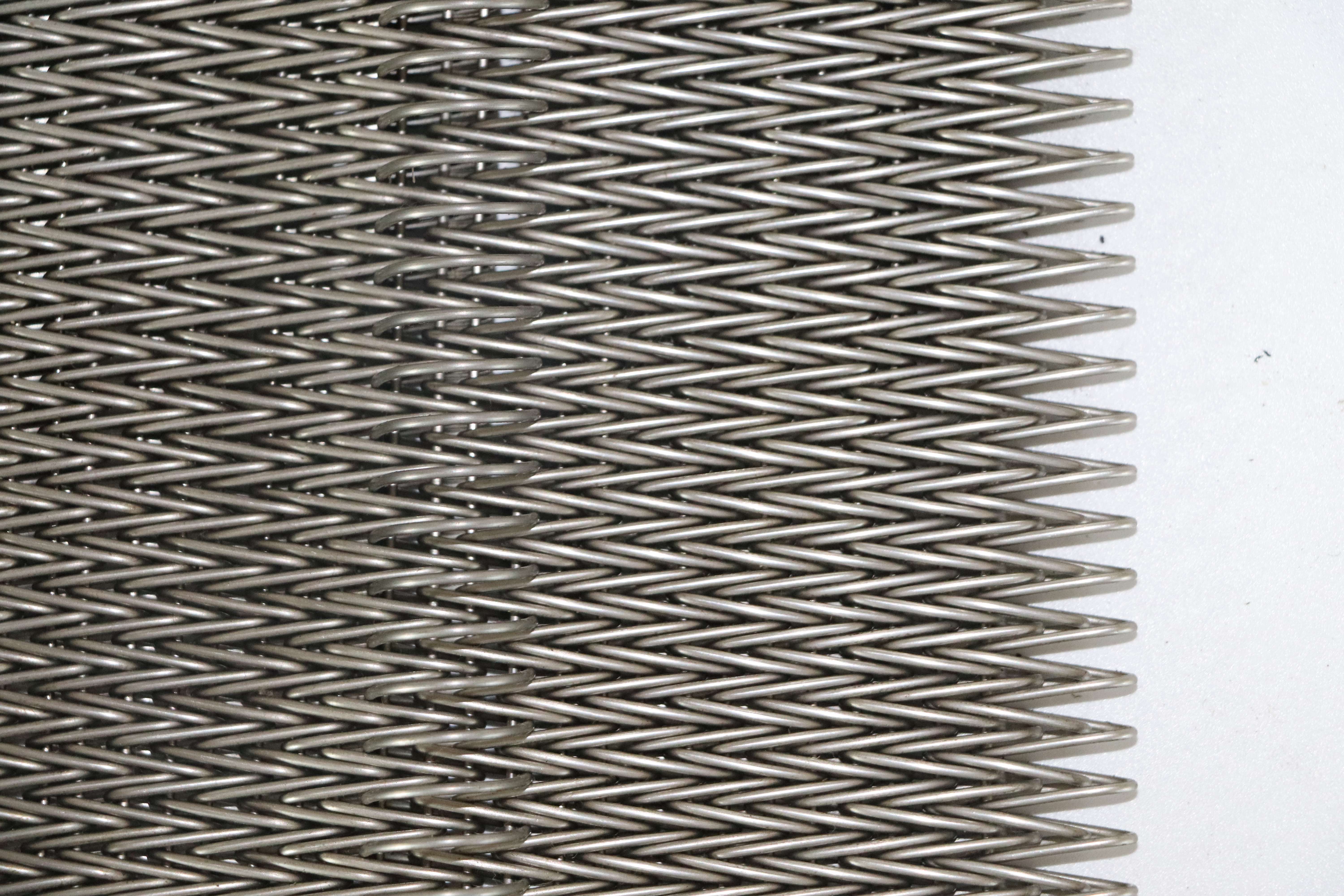 Stainless Steel Herringbone Conveyor Belt Dutch Weave Wire Mesh