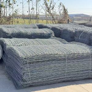 <span class=keywords><strong>Gabion</strong></span> soudé galvanisé haute performance, maille hexagonale torsadée 80x100mm, prix usine, certifié ISO, pour aménagement paysager et protection contre les inondations - Product Image 5