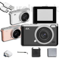 Appareil photo numérique Sourcing Ark HD 68MP 4K avec zoom 16x, écran IPS rotatif de 2,5 pouces, fonction OTG et accessoires complets Digi Cam D72