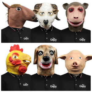 Máscaras de Látex con Cabeza de Animal, Disfraces de los Doce Signos <span class=keywords><strong>del</strong></span> Zodiaco Chino, Accesorios para Halloween, Cosplay, Fiestas, Juegos de Rol Divertidos, Venta al Por Mayor, Personalizadas - Product Image 6