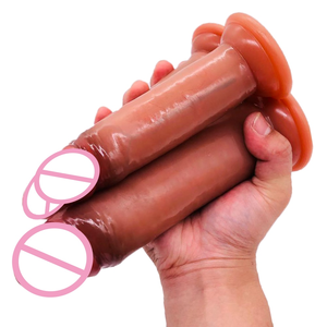 GF prepuzio dildo all'ingrosso realistico morbido pene scorrevole della pelle con venature mobili giocattoli del sesso del cazzo spesso per le donne - Product Image 1