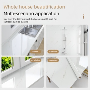 Adesivo Murale Effetto Marmo Impermeabile Ispessito per <span class=keywords><strong>Soggiorno</strong></span>, Pannello in PVC per Bagno e Cucina, Spessore 2,5mm - Product Image 6