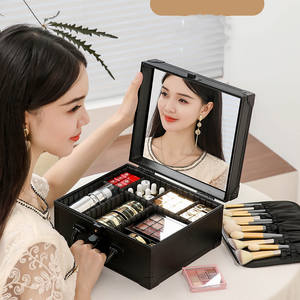 <span class=keywords><strong>Valise</strong></span> cosmétique haute capacité organisateur <span class=keywords><strong>de</strong></span> <span class=keywords><strong>maquillage</strong></span> <span class=keywords><strong>de</strong></span> voyage <span class=keywords><strong>vide</strong></span> complet sac <span class=keywords><strong>de</strong></span> rangement <span class=keywords><strong>de</strong></span> trousse <span class=keywords><strong>de</strong></span> <span class=keywords><strong>maquillage</strong></span> - Product Image 3