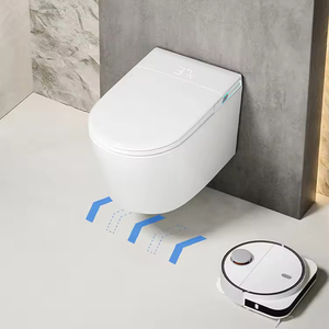 <span class=keywords><strong>Toilette</strong></span> intelligente moderne avec système d'aromathérapie, bidet intelligent, ouverture et fermeture automatiques, capteur de pied, siège chauffant, WC avec affichage numérique - Product Image 2