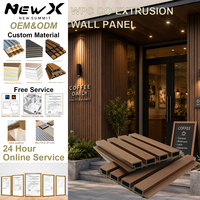 Panneau mural en composite bois-plastique (WPC) durable, imperméable et anti-termites pour revêtement mural extérieur et décoration.