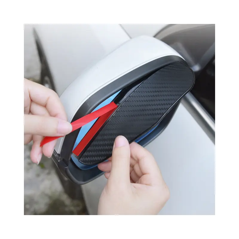 Universal Carbon Fiber Waterproof Auto Mirror Rain Eyebrow Car Rear View Mirror Rain Visor Guard