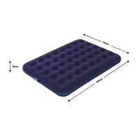 Matelas Gonflable Nid d'Abeille Floqué Transfrontalier le Plus Vendu avec Pompe Externe – Confort Optimal pour une Nuit de Sommeil Réparatrice