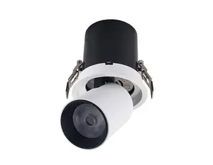 7W LED Stretch Ceiling Light Orientable Gimbal Angle Recessed Downlight Lamp