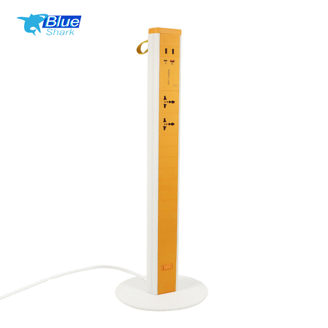 Movable Portable Multi Plugs Socket Tower New Design Standing Living Room Socket Long Floor Standing Style Indoor Power Tower