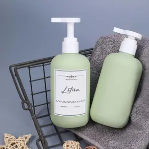 Luxe Groene Cosmetische Huidverzorging Squeeze Fles Flip Top Cap Lege Shampoo Conditioner Bodylotion Pomp Verpakking Huidverzorging