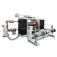 Machine à découper les rouleaux jumbo avec arbre de glissement et contrôle indépendant de la tension pour papier couché, papier laminé, autocollants adhésifs