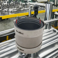 Abrazadera de accesorios de tubería de plástico de acero inoxidable de PVC forrado de goma sin cubo, modelo de 1 pieza con técnicas de fundición, estándar ASTM, 1 pieza MOQ
