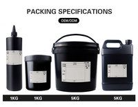 Fabricant HS – Gel UV LED transparent 1kg 5kg pour ongles, base et primer, certifié GMP & MSDS, service OEM/ODM