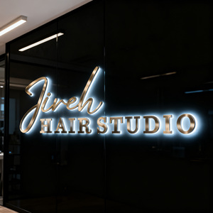 Letrero Comercial Personalizado con Retroiluminación LED 3D - Letras de Canal Acrílicas Premium para Peluquería y Barbería, Mejore la Imagen de su Negocio - Product Image 4