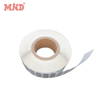 Autocollant RFID UHF pour vêtements, puce R6P, 43*18mm, étiquette adhésive pour étiquette volante