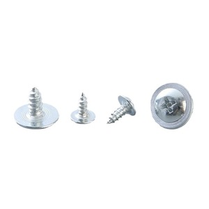 Vis autotaraudeuses en acier au carbone galvanisé Hirokuni avec rondelle, tête plate large, tête Phillips, qualité industrielle A - Product Image 5