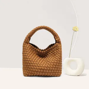 New trendy retro braided bag large capacity mother and child bag Underarm bag single shoulder cross handbag