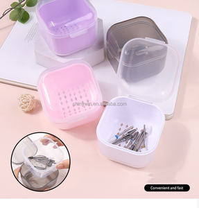 กล่องใส่เจลทำความสะอาดเล็บแบบมืออาชีพที่รองชามใส่แอลกอฮอล์ทรงเพชรกล่องเก็บของอื่นๆพกพาได้และทนทาน - Product Image 1