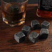 Accesorios de barra de piedra de mármol de granito bloque de hielo de vino reutilizable de lujo respetuoso con el medio ambiente personalizado para whisky