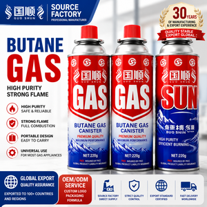 Cartucho de <span class=keywords><strong>Gas</strong></span> <span class=keywords><strong>Butano</strong></span> Portátil de 220g, de Alta Calidad, Desechable, para Cocina al Aire Libre, Estufa, <span class=keywords><strong>Calentador</strong></span> y Antorcha - Product Image 1