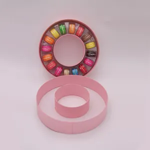 Kingwin 2023 nouveau carton personnalisé rond Macarons emballage cadeau cylindre Tube boîtes en papier