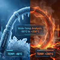 Cable de Instrumentación de Cobre Estañado de 2 Núcleos, Resistente a Químicos, PFA PTFE, para Altas Temperaturas (250°C), con Blindaje, para Zonas Ácidas